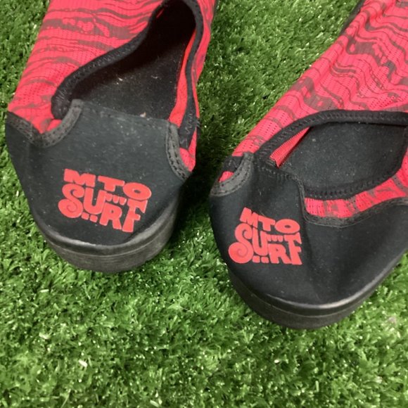 MTO Surf Shoes Red Black 10 - Picture 5 of 9